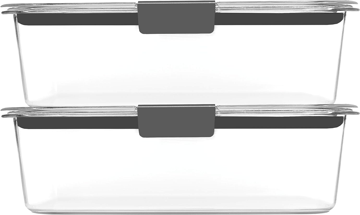 Rubbermaid Brilliance Food Storage Containers Set - BPA Free, 2 (9.6 Cup) & 5 (1.3 Cup) Lids Included