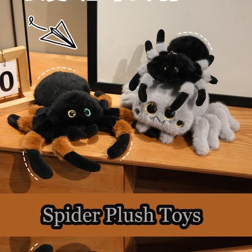 XItbyja Cute Spider Plush Toy- Adorable 11'' Spider Stuffed Animal for Kids and Girls Boys,Stuffed Spiders Soft Plushies Pillow Doll Birthday Gift-Green