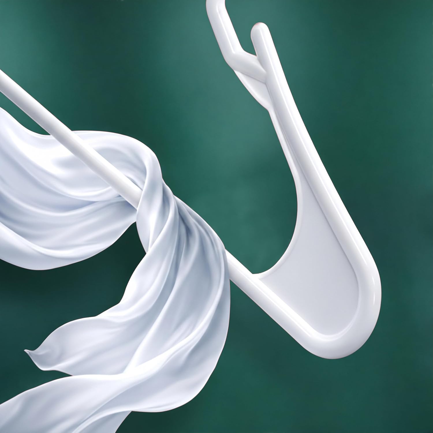 Utopia Home Plastic Hangers - Durable Space-Saving Clothes Hangers - 100 Pack in White