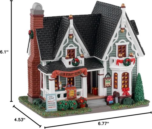 Lemax House Warming Figurine - Charming Collectible Decor for Home | Perfect Gift Idea