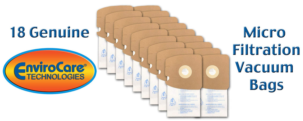 Envirocare Premium Replacement Multi-layer Micro Filtration Vacuum Bags Made to fit Eureka Style MM Eureka Mighty Mite 3670 and 3680 Series Canisters 18 pack