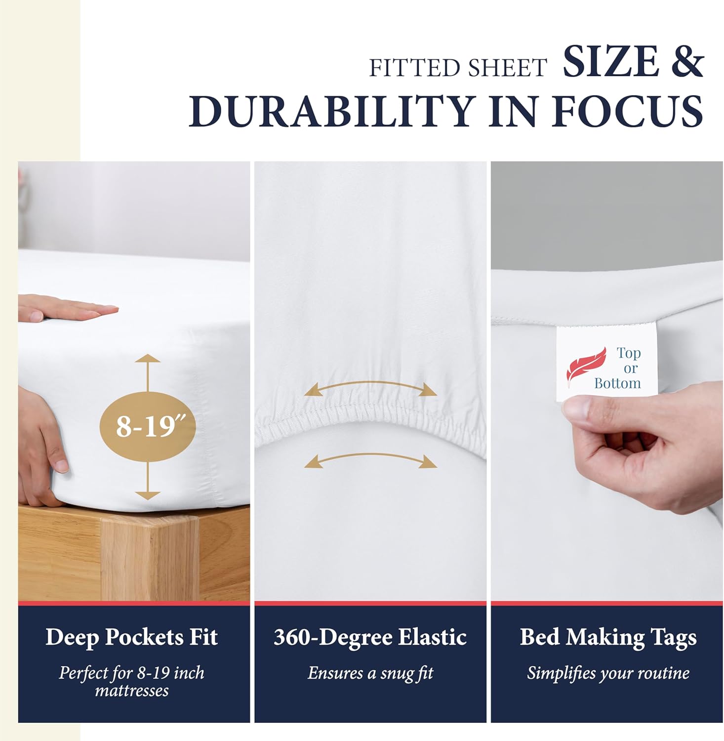 Regine Switzerland 100% Egyptian Cotton King Size Sheets Set - Luxury 1200 Series, Soft Cooling, 17" Deep Pocket, White (4 PC)