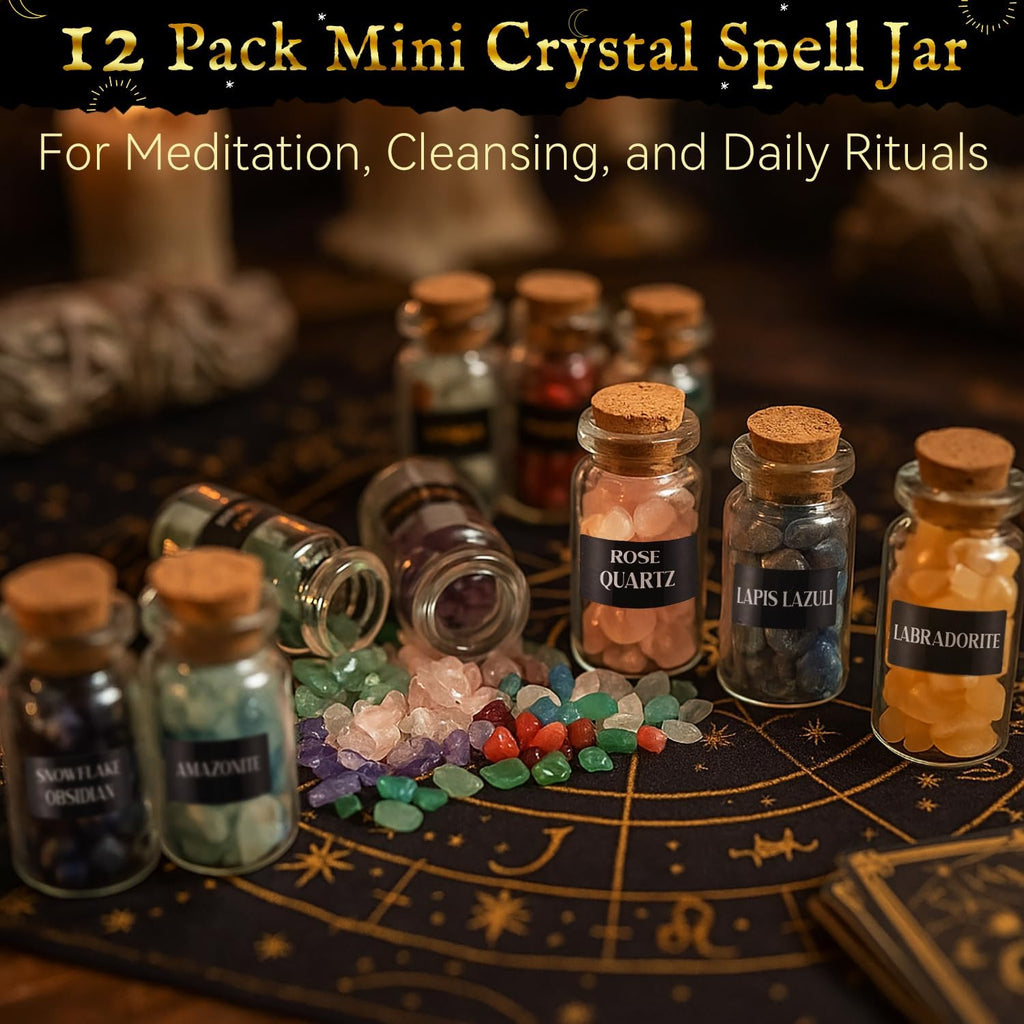 Skiennix Witchcraft Supplies Advent Calendar - Magical Tools, Crystals & Healing Candles for Women & Teens