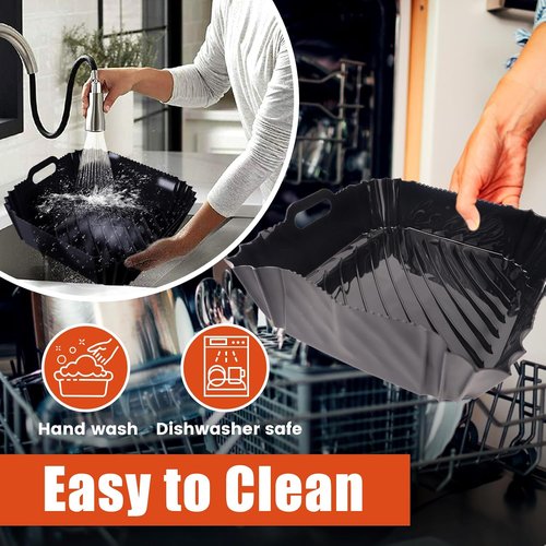 COSORI Silicone Air Fryer Liner - Dishwasher Safe Accessories for 6Qt TurboBlaze Air Fryer | Compact & Large Size
