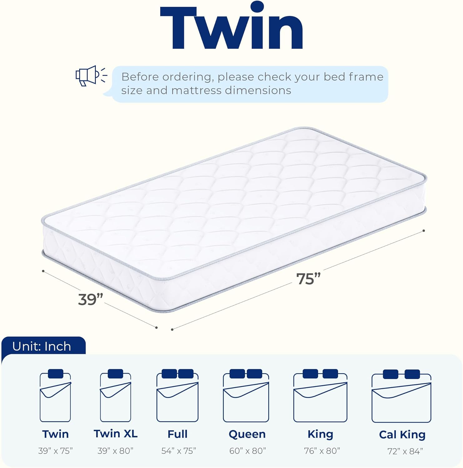 Neo Sleep Twin Size Mattress - 8 Inch Hybrid Comfort with Cooling Gel Memory Foam & Pressure Relief