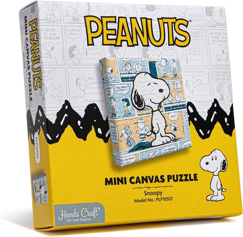 Hands Craft Peanuts Jigsaw Puzzle - Mini Collectible Puzzle Featuring Classic Snoopy Artwork | 56 Pieces