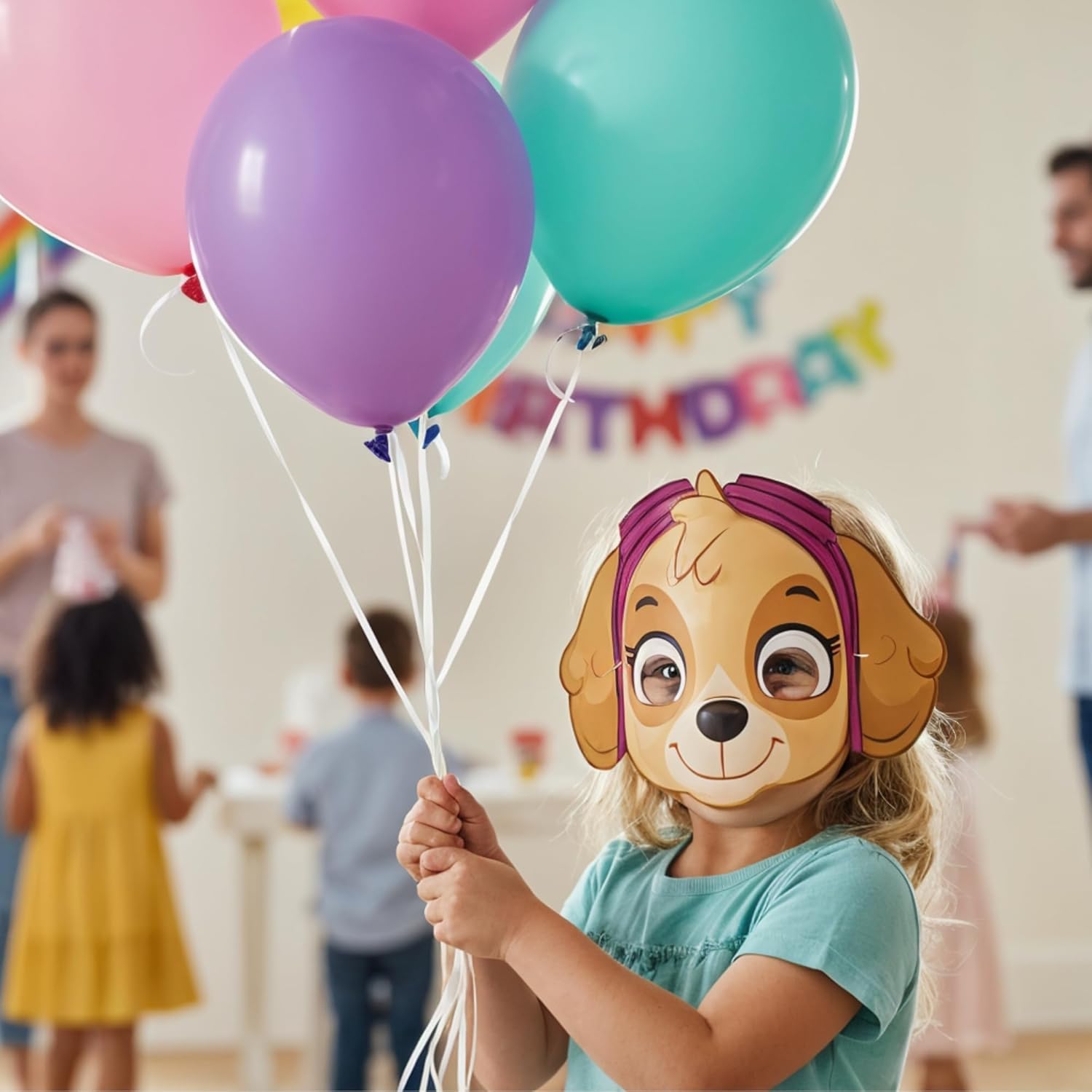Paw Patrol Party Masks - 24 Count | Officially Licensed Kids Birthday Party Favors & Decorations