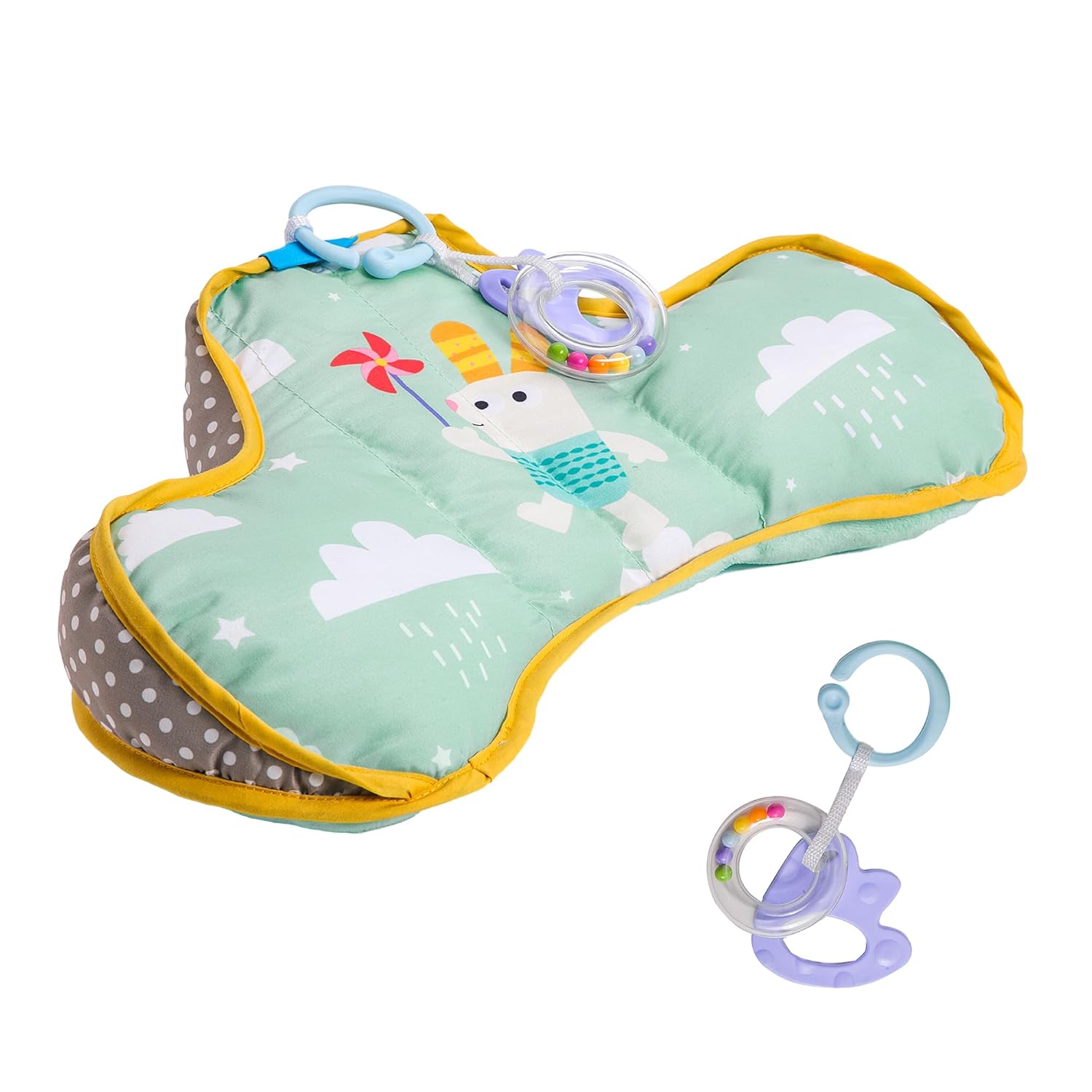 Taf Toys Baby Tummy Time Support Toy - Ergonomic Design for 2-6 Months | Promotes Natural Development
