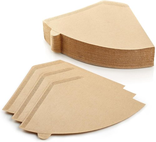 Cuisinart Unbleached Paper Coffee Filters - 100 Count for 8-12 Cup Makers | Ideal for Pour Over & Drip Coffee