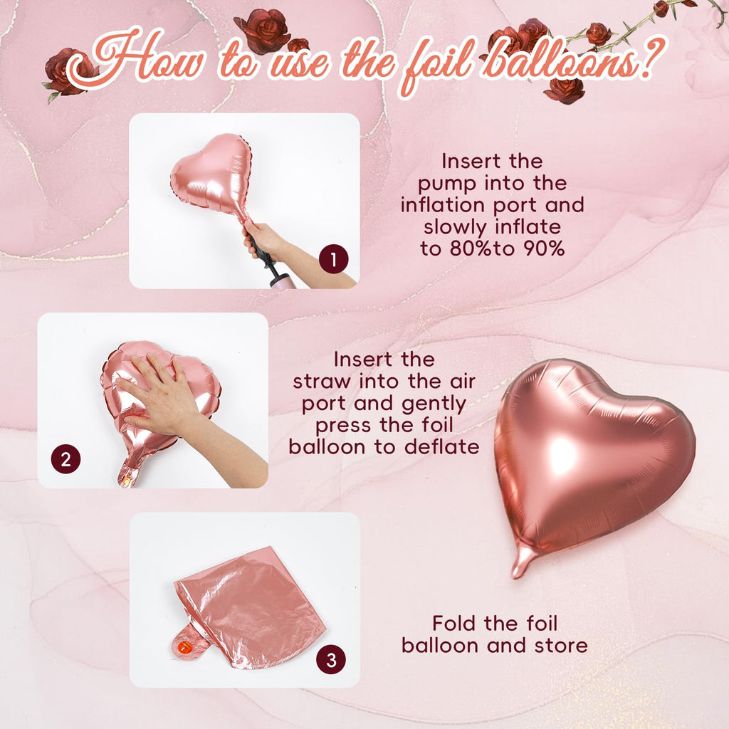 Rose Gold Birthday Decorations, Rose Gold Pink Nude Balloons Happy Birthday Banner Rose Gold Tablecloth Backdrop for Happy Birthday Decorations for Women Adults