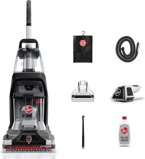 Hoover Powerscrub XL Pet Carpet Cleaner - Powerful Upright Shampooer for Deep Cleaning | Black