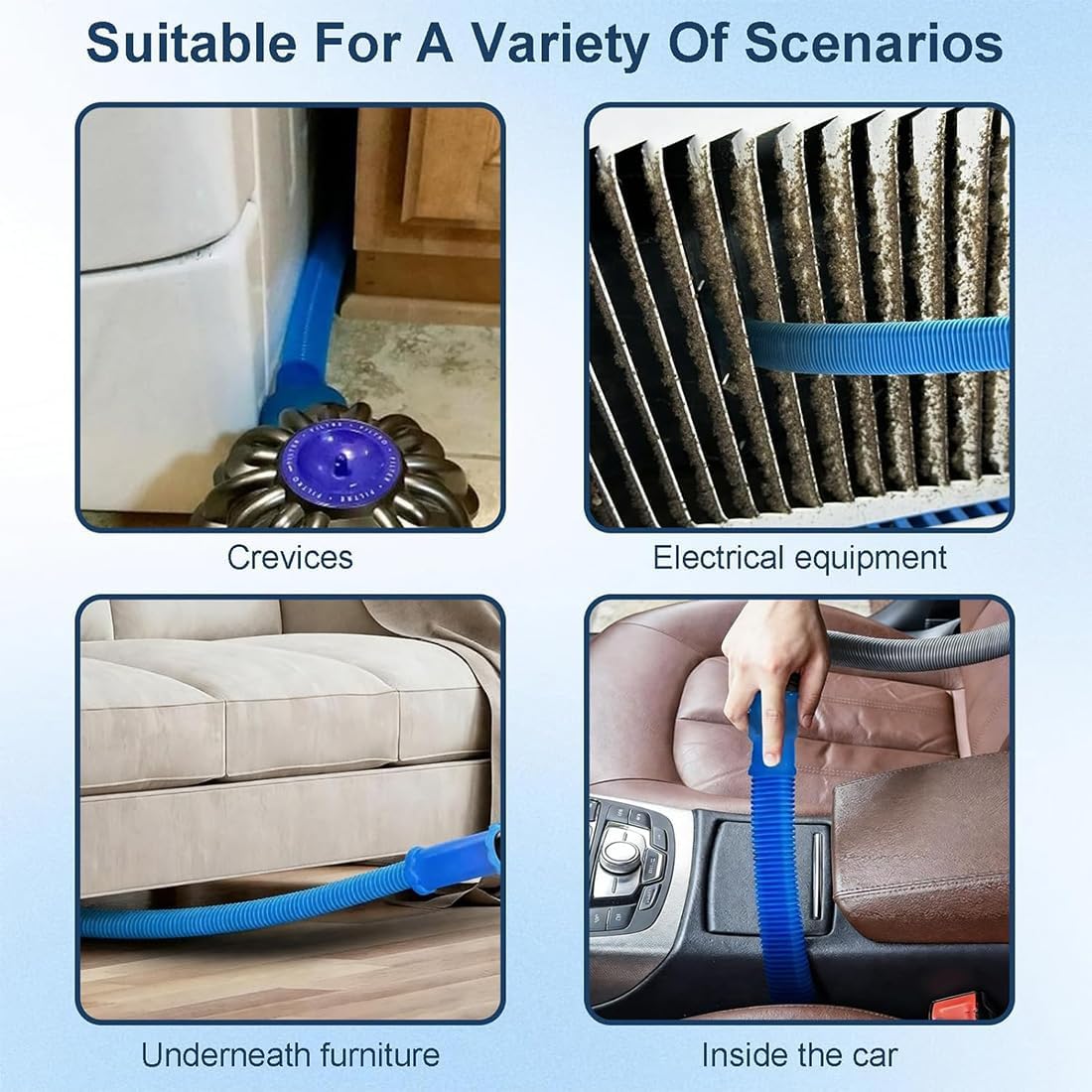 Upgraded Dryer Vacuum Hose Attachment by [Brand Name] - Universal Vent Cleaner Kit for Deep Cleaning Ducts & Lint Removal