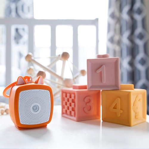 Yogasleep Pocket Baby Soother Fox, White Noise Machine, 6 Soothing Sounds & Timer for Better Sleep, Includes Brown Noise & Lullabies, Compact Size for Travel & Child Safe, Must Have Registry Gift