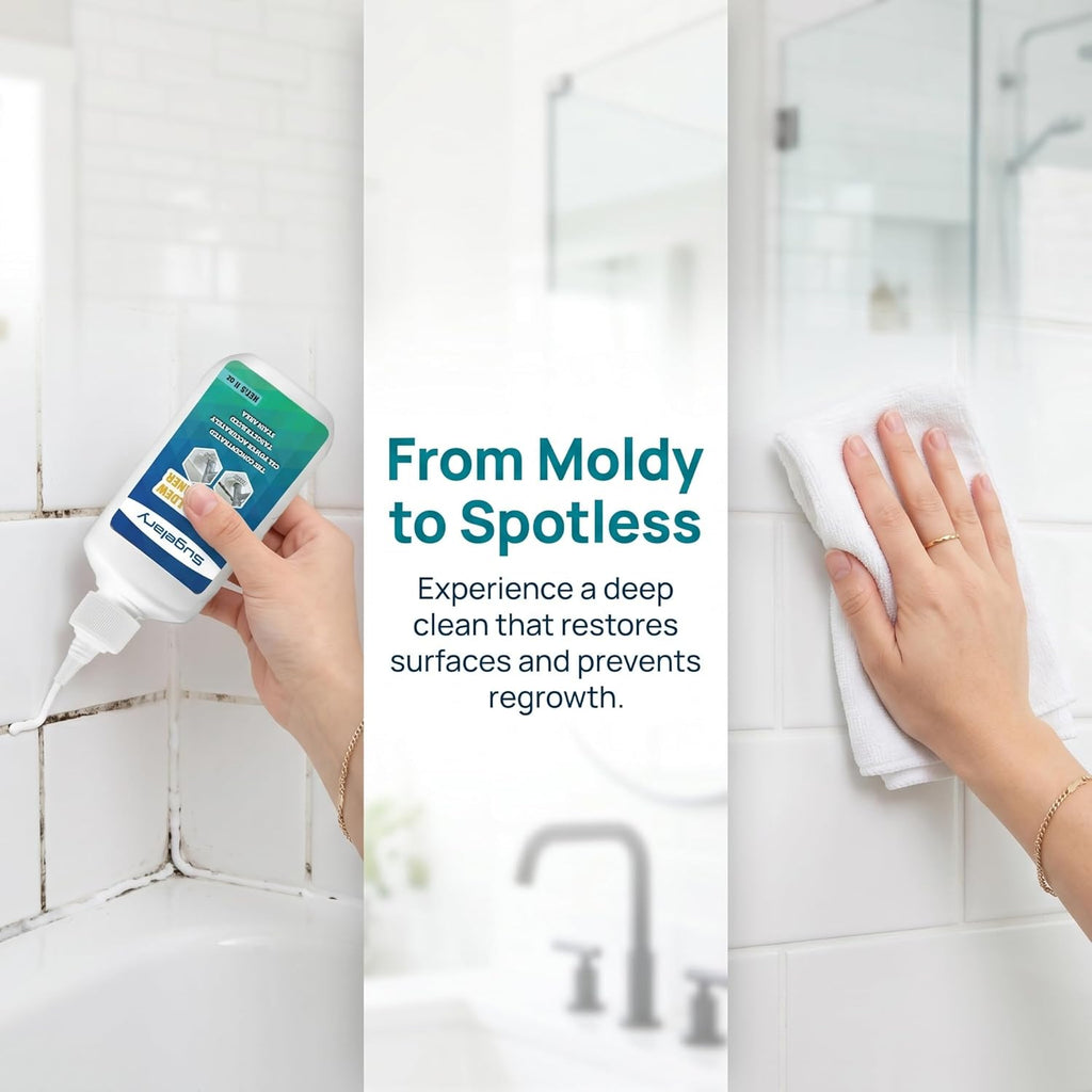 Sugelary Mold Stain Cleaner - 5 Fl Oz Gel for Washing Machine, Fridge, Tile, Grout & Bathroom Use