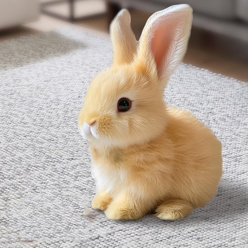 Bunby My Realistic Bunny Toy - Lifelike Movements, Hops & Twitches | Handmade Easter Gift (Brown)