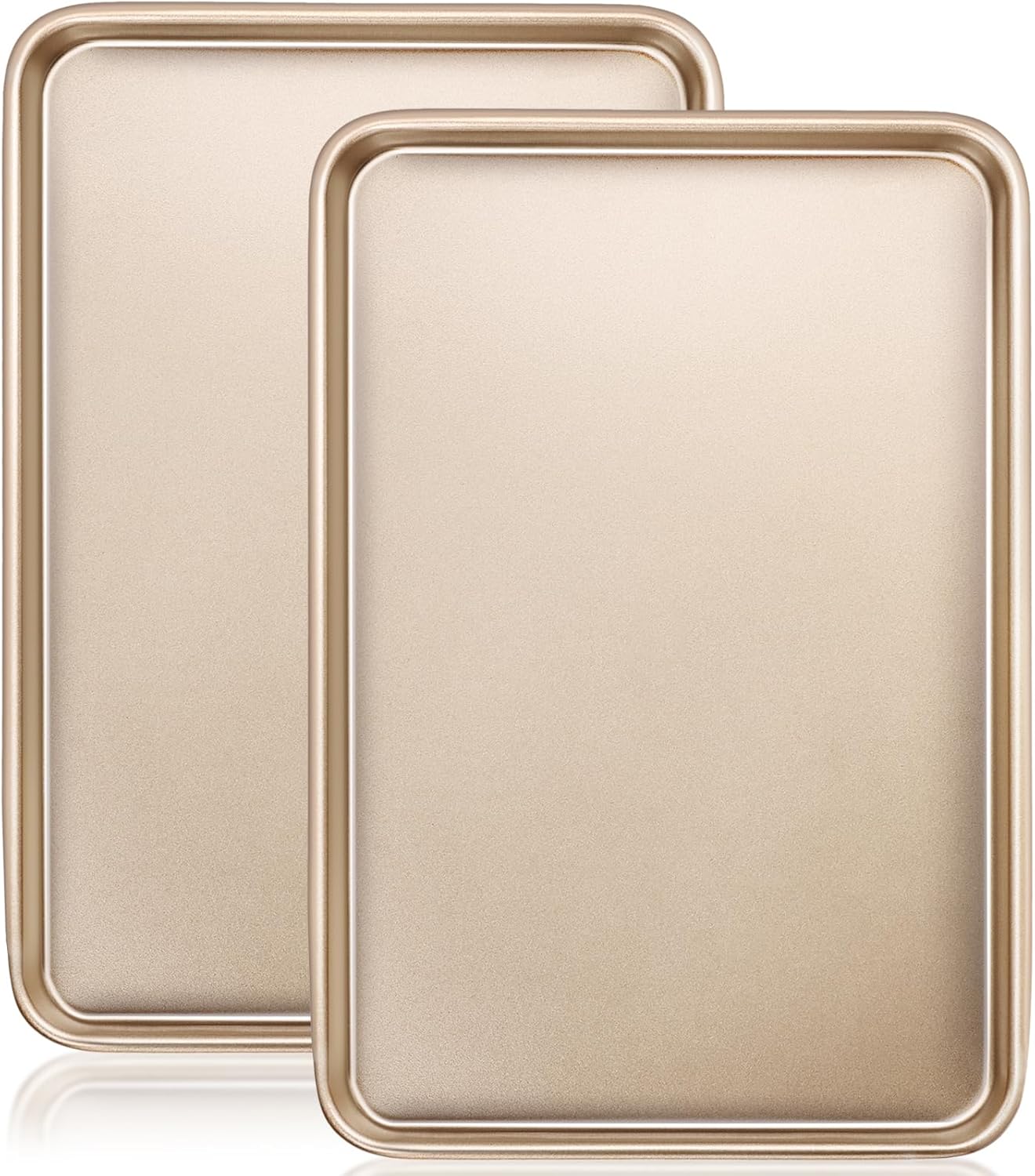 Wildone Baking Sheet Pan Set - Nonstick Carbon Steel Cookie Sheets | Heavy Duty, Easy Clean, 17.5x12 Inch