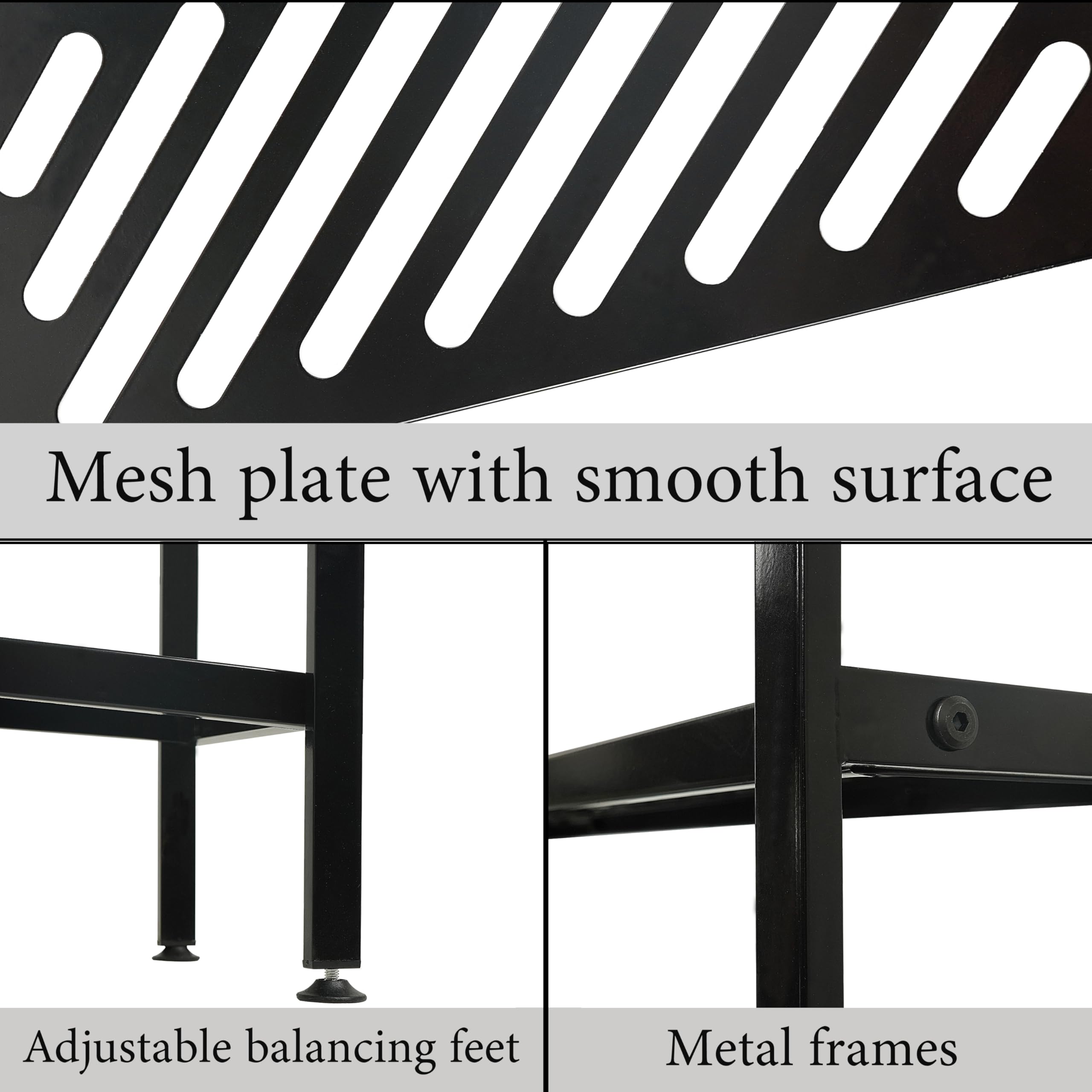 Nijoam Shoe Rack - Metal Shoe Organizer 2 Tier Shoes Shelf Storage, 35 Inches Stackable Long Show Stand Holder for Closet, Entryway, Garage, Floor, Door Entrance, Black