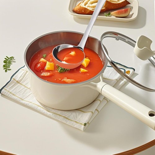 HIFIND Large Ladle Spoon 10.6 Inches Stainless Steel, Heavy Duty Mirror Polished Cooking Utensil, Dishwasher Safe, Kitchen Serving Tool, Rust-Resistant Metal Unique Soup Spoon
