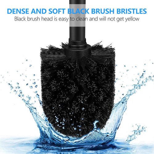 SetSail Toilet Brush, Compact Size Toilet Bowl Brush and Holder Toilet Brushes for Bathroom with Stainless Steel Handle Toilet Cleaner Brush with Durable Scrubbing Bristles, 3 Packs