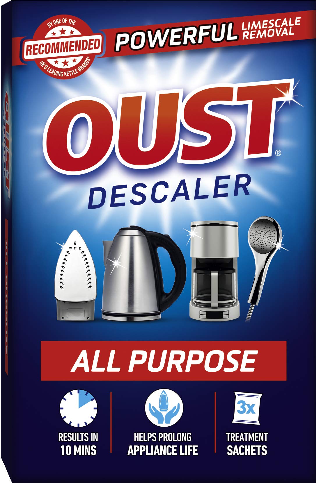 Oust All Purpose Descaler (Pack of 3) 75g
