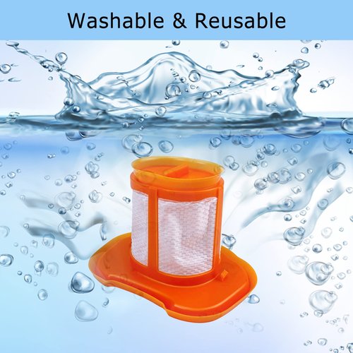 2 Pack HHVKF10 HHVKF10 Dust-buster Filter Compatible with Black & Decker Models HHVK320J10, HHVK320J61, HHVK320JZ01, HHVK415B01, HHVK515J00, HHVK515J00FF, HHVK515JP07, HHVK515BPF07