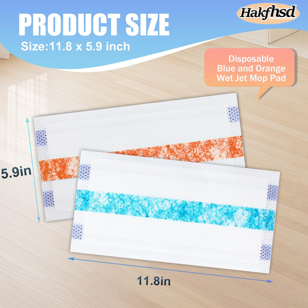 60 Pack Disposable Mop Pad Refillsfor Swiffer Wet Pads Refill Replacement for Swiffer WetJet Spray Mop, 4 Layers Thickened Extra Strong Dirt Locking and Water Absorbent, Powerful Stain Removal