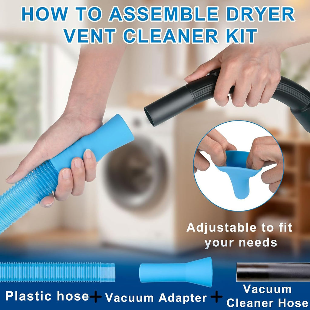 Skiennix Dryer Vent Cleaner Kit - 4-Piece Lint Brush Set for Efficient Appliance Cleaning