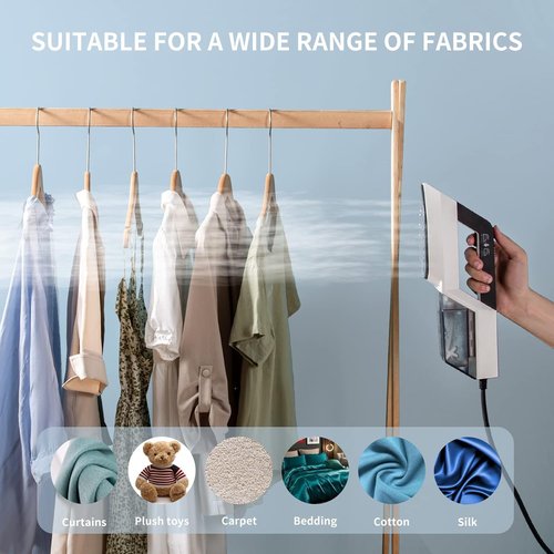 HOMETOP Handheld Clothes Steamer - 1300W Powerful & Portable | Fast 30-Second Heat-Up