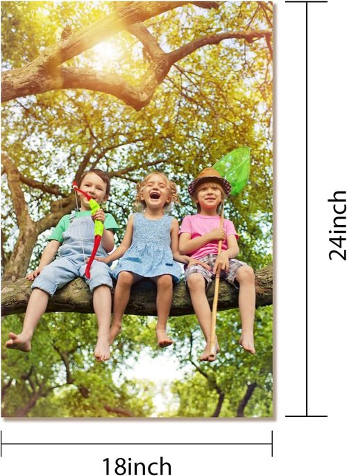 GZZFXXD Custom Canvas Prints - 18x24 Inch Personalized Wall Art | Upload Your Photo for Unique Home Decor