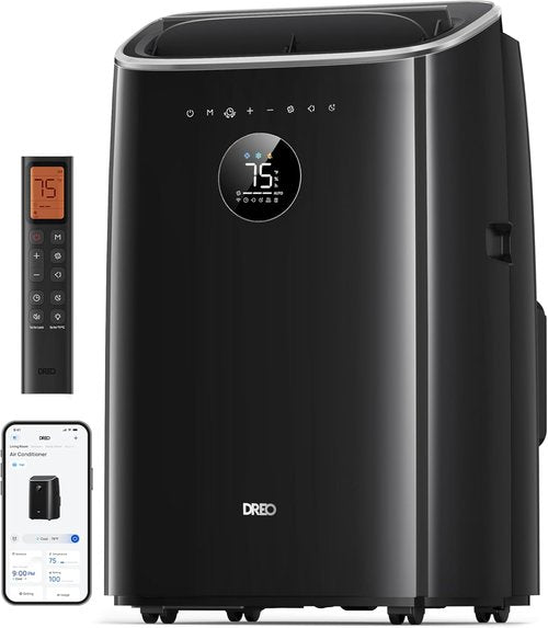 DREO Portable Air Conditioner - 8000 BTU Smart AC Unit with Quiet 45dB Operation | Ideal for Bedrooms