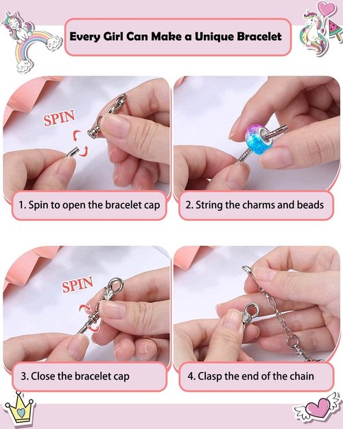 Advent Calendar 2025 | Jewelry Making Kit for Girls - DIY Charm Bracelet Countdown to Christmas