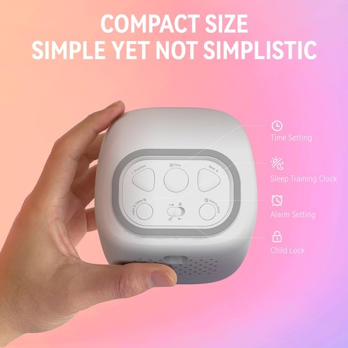 ZUZUKID OK to Wake Alarm Clock for Kids, Toddler Sleep Training Clock with Sound Machine, Kids' Night Light, Digital Alarm Clock for Boys' and Girls' Bedrooms