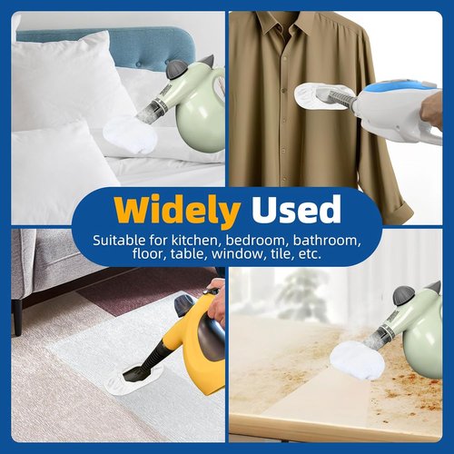 LOVECO Microfiber Cloths for Handheld Steam Cleaners - 8 Pack, Reusable & Washable Accessories