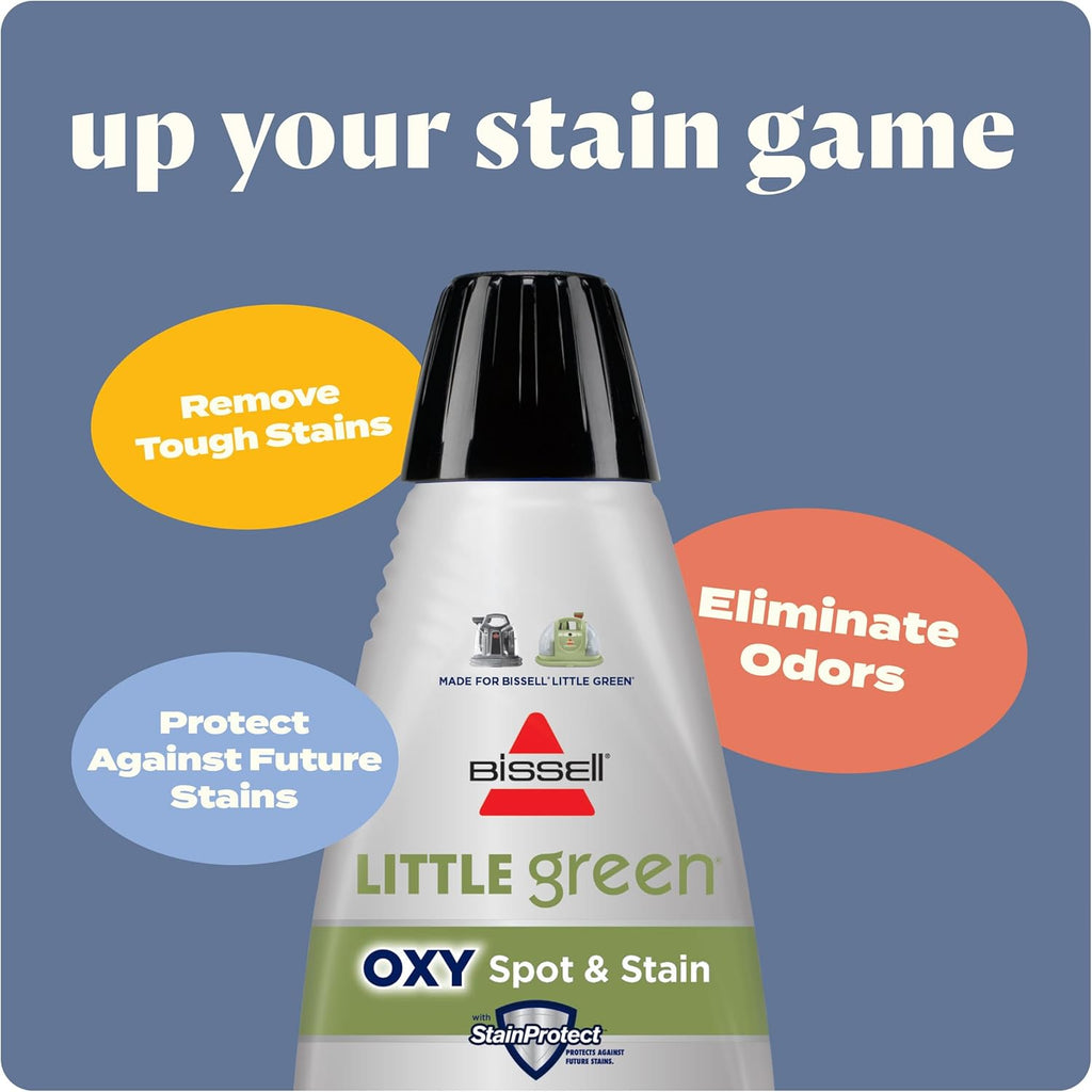 BISSELL Little Green Mini Portable Carpet Cleaner - HydroRinse Self-Cleaning Tool & Tough Stain Tool | Tea Green