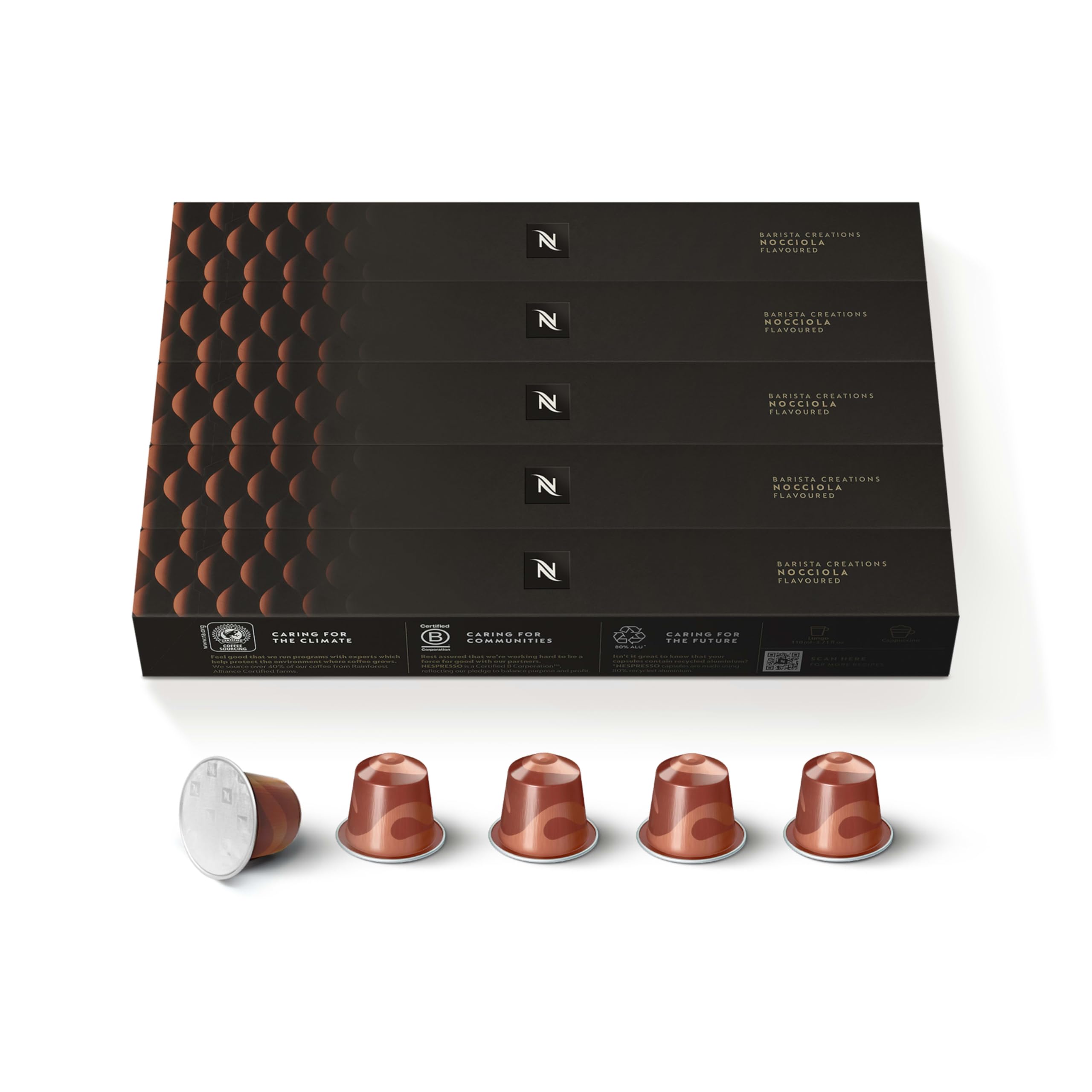 Nespresso Capsules Original Line, Flavored Nocciola Medium Roast, 50 Count Coffee pods