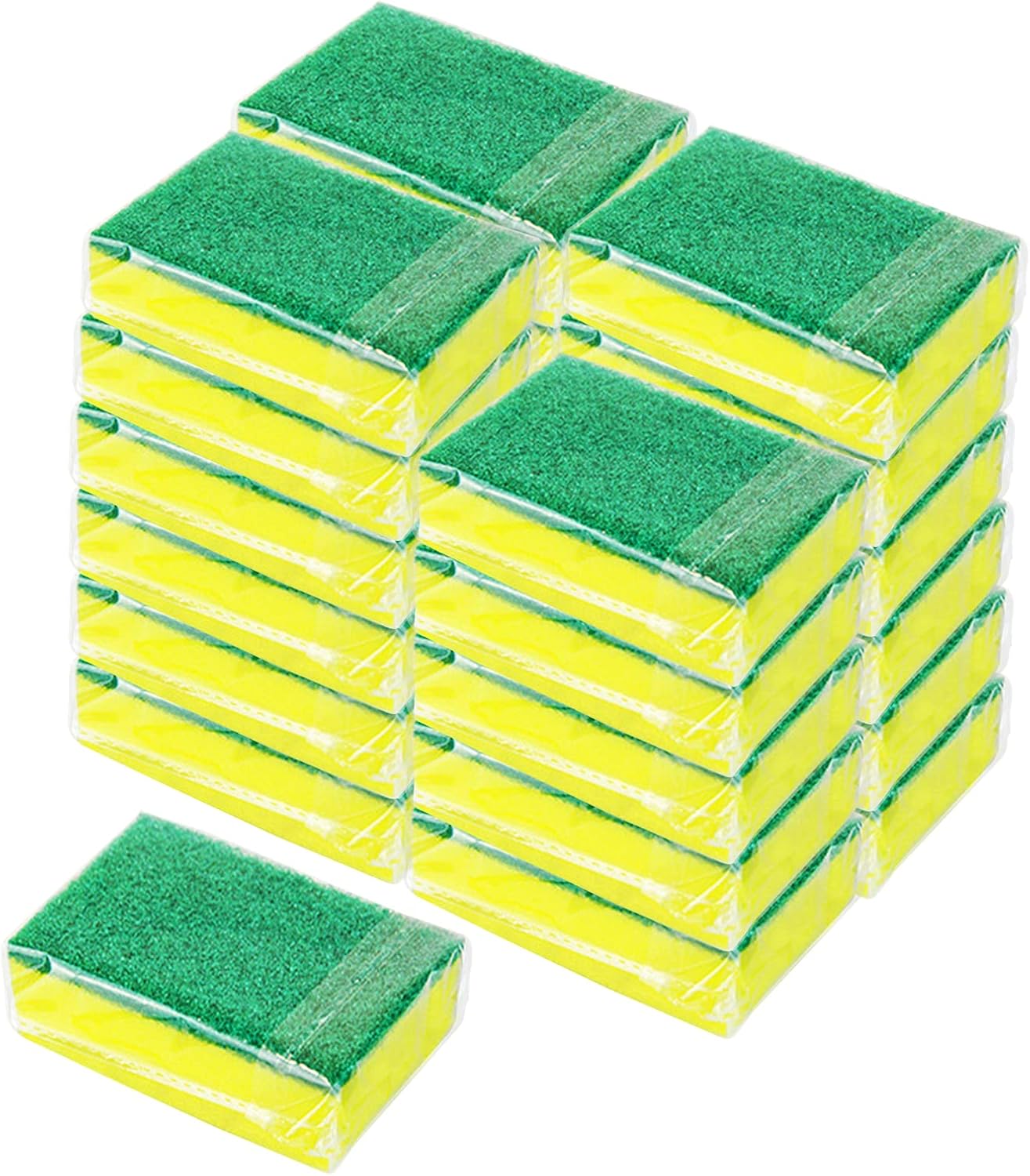Regine Switzerland Kitchen Cleaning Sponges - 36-Pack Non-Scratch Odor-Free Dishwashing Pads