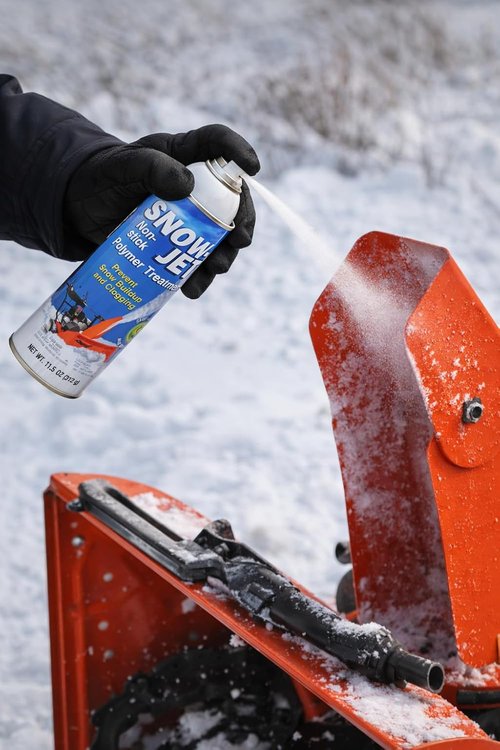 Jet Snowblower Spray - Durable Polymer Coating for Equipment Surfaces | Smooth Flow Lubricant, 11 oz
