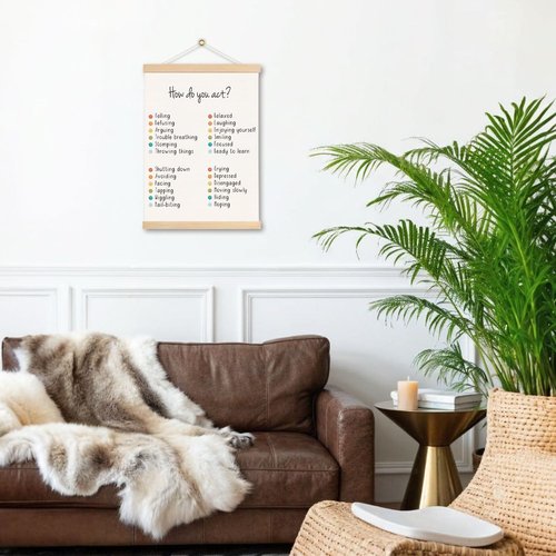 DNEULYR Mental Health Poster Frame - Stylish Wall Art for Classroom & Therapy Office | 12.5x17 Inch