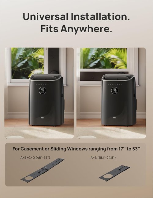 DREO Portable Air Conditioner - 8000 BTU Smart AC Unit with Quiet 45dB Operation | Ideal for Bedrooms