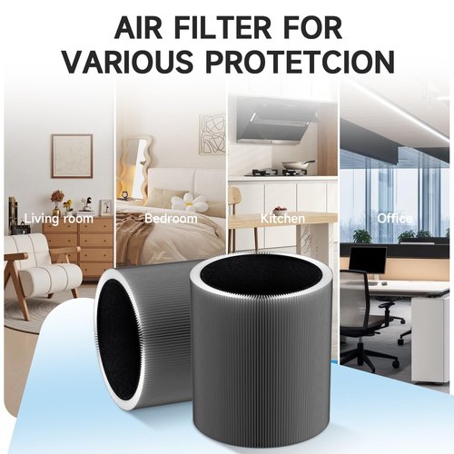 C610 Replacement Filter Z, Compatible with Winix C610, 1712-0121-00, 3-in-1 True HEPA Filter, 2 Pack