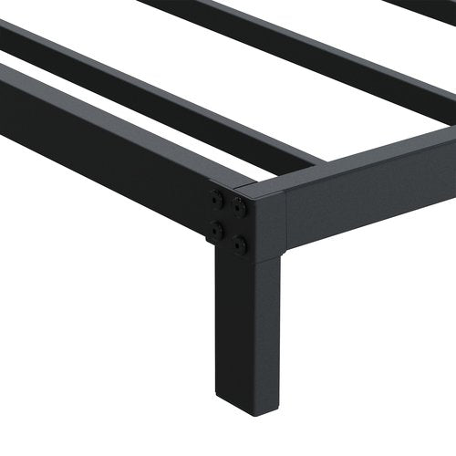 DiaOutro 7 Inch Full Size Bed Frame Heavy Duty Low Profile Metal Platform No Box Spring Needed Mattress Foundation, Easy to Assembly, Noise Free, Black
