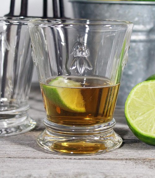 La Rochere Napoleon Bee Tumbler Set of 6 – La Rochere Bee Glassware Sets – Fancy Glassware Drinking Glasses (9 oz)