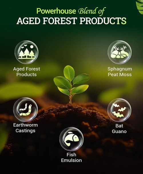 FoxFarm Ocean Forest Potting Soil - Light, Aerated Mix with Fish & Crab Meal - 2 x 12 Quart for Seedlings & Houseplants