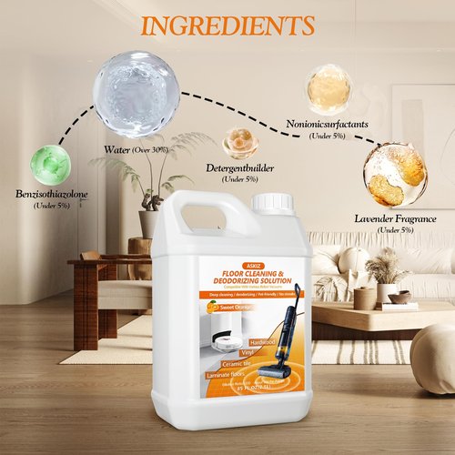 85 FL OZ Floor Cleaning Solution,Floor Cleaner for Mopping with Tineco,Deep Cleaning &Deodorizing for Roborock,Compatible with Saros Series,S8/S7 Series,Q Revo/Q Series,iFLOOR Series Wet Dry Vacuum