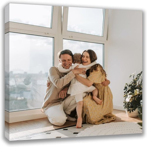 Custom Canvas Prints - Personalized Wall Art for Pet & Family Photos | Unique Gifts for Mom & Dad (10'' W x 10'' H)