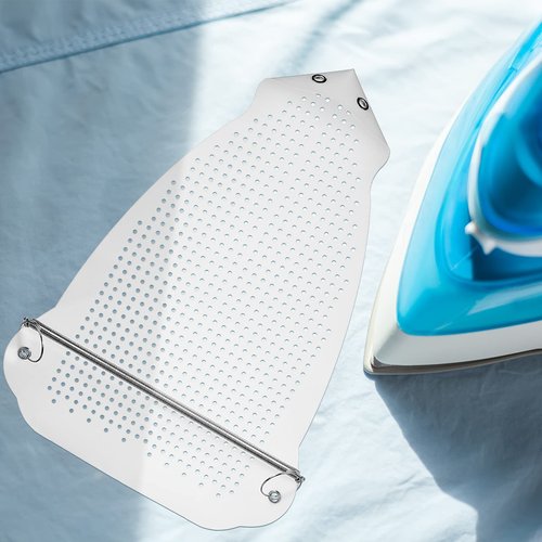 Cunhill 2 Pieces Ironing Shoe Cover Ironing Accessories Iron Soles Aluminum Material Electric Iron Assistant Tool Safe Slip on for Electric Sole Quick Install Cover Most Standard Size