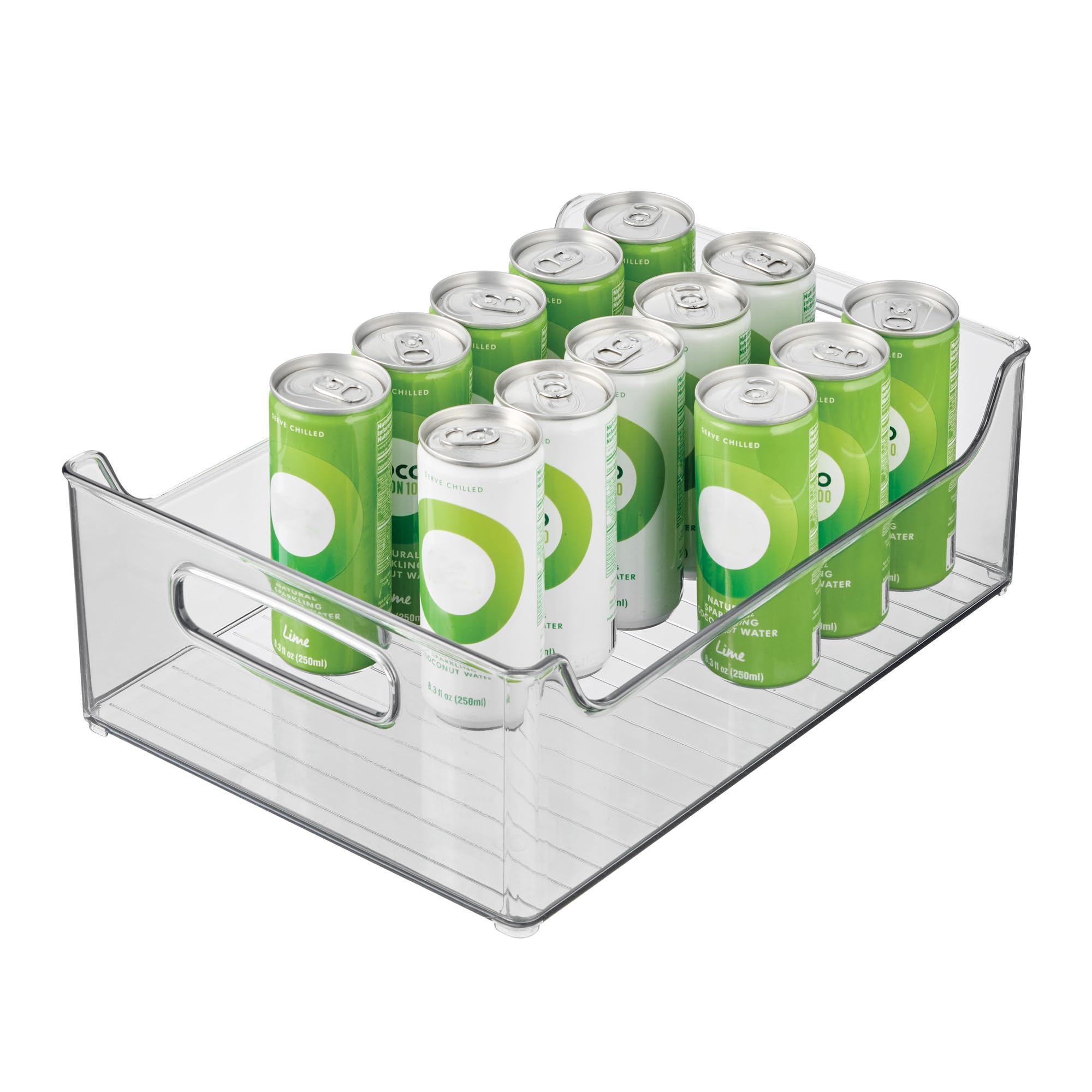 iDesign Stackable Storage Bin with Handles, Clear