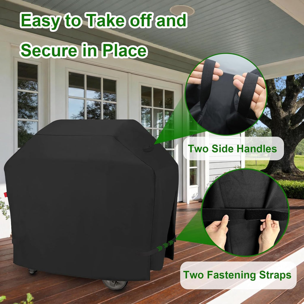 Weber Grill Cover - Heavy Duty Waterproof Protection for Genesis E-315, S-315, E-325, E-330, E-335, S-335 | Fits 60" BBQs