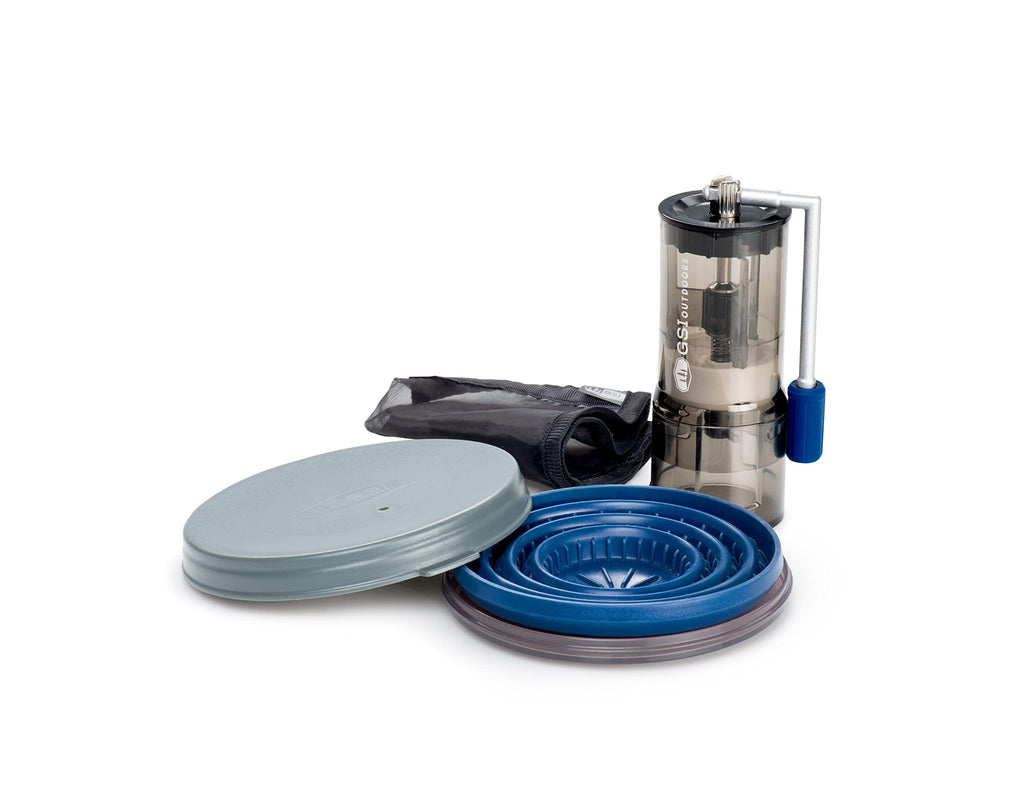 GSI Outdoors Gourmet Pour-Over Java Set I Travel Drip Coffee Set I Reusable Coffee Drip Filter & Collapsible Cone Fits All Coffee Cups & Mugs for Caravan, RV, Camping & Backpacking