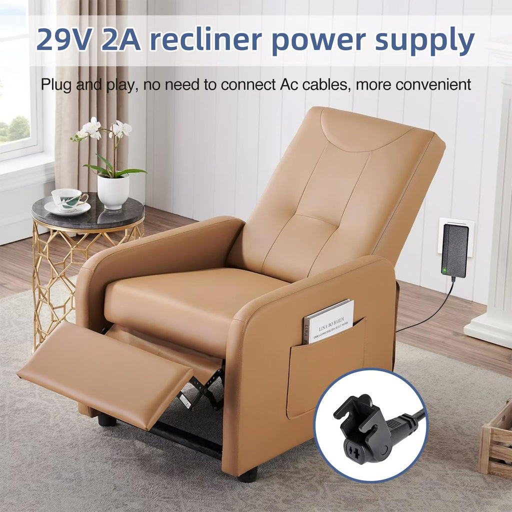 Universal Power Cord for Wall Plug-in Recliner Chair-2-Pin Adapter for Lift Chair,Recliner Sofa,Recliner Couch,29V 2A Recliner Power Supply Compatible with Most Makes & Models ZB-H290020A-C ZBPOWER